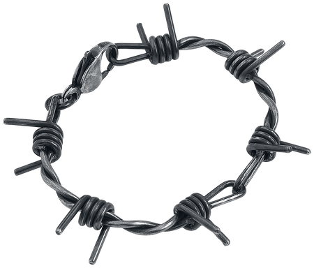 Bracelet  de etNox hard and heavy - Barbed Wire - pour Unisexe - couleur argent - etNox hard and heavy - View 2