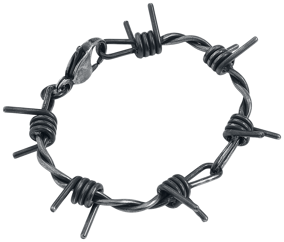 Bracelet  de etNox hard and heavy - Barbed Wire - pour Unisexe - couleur argent - etNox hard and heavy - View 2