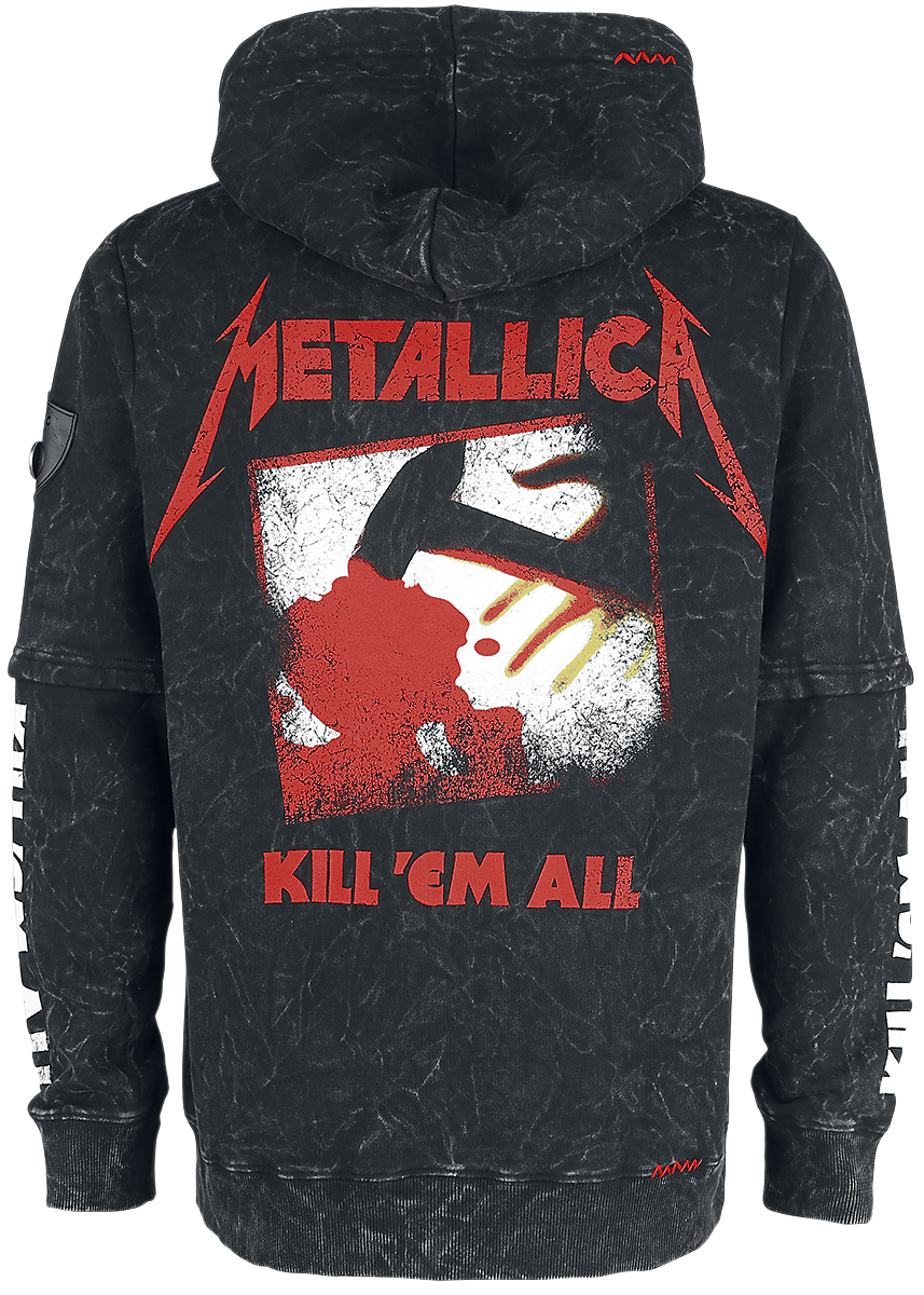 Sweat-shirt zippé à capuche  de Metallica - EMP Signature Collection - M à XXL - pour Homme - noir - metallica - View 2
