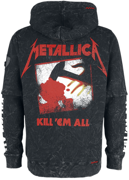 Sweat-shirt zippé à capuche  de Metallica - EMP Signature Collection - M à XXL - pour Homme - noir - metallica - View 2