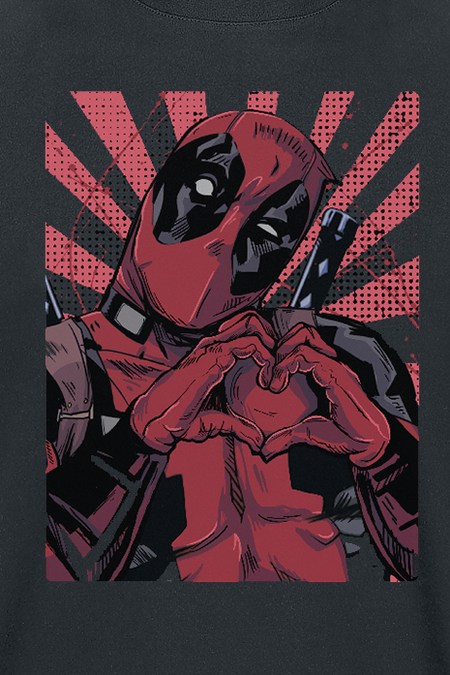 T-Shirt Manches courtes  de Deadpool - Nothing But Love - S à XXL - pour Homme - noir - Deadpool - View 2