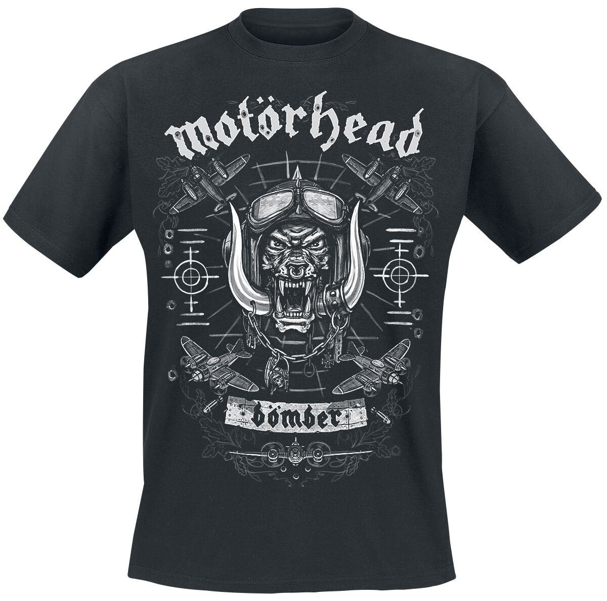 T-Shirt Manches courtes  de Motörhead - Bomber Planes - S à XL - pour Homme - noir - Motörhead