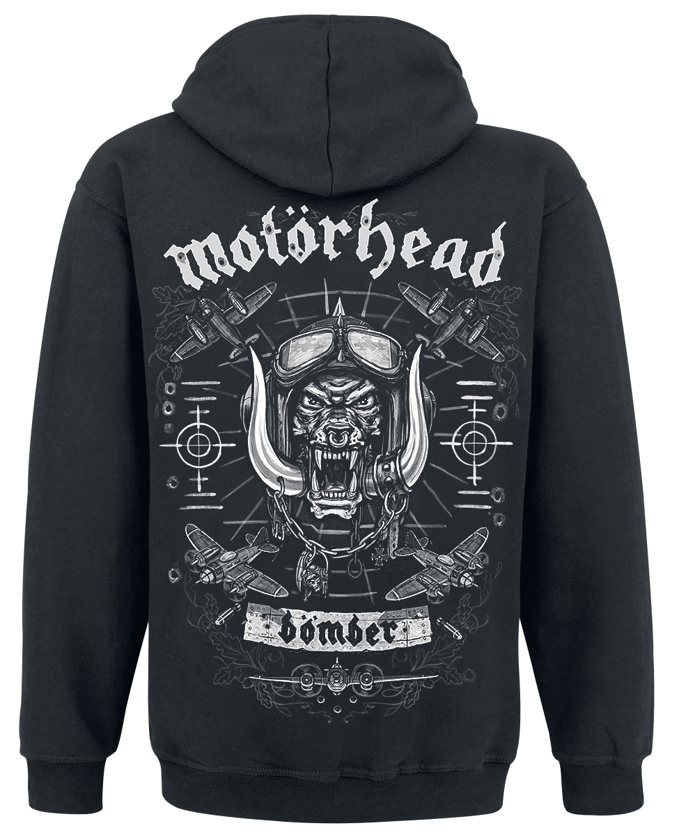 Sweat-shirt à capuche  de Motörhead - Bomber Planes - S à XXL - pour Homme - noir - Motörhead - View 2