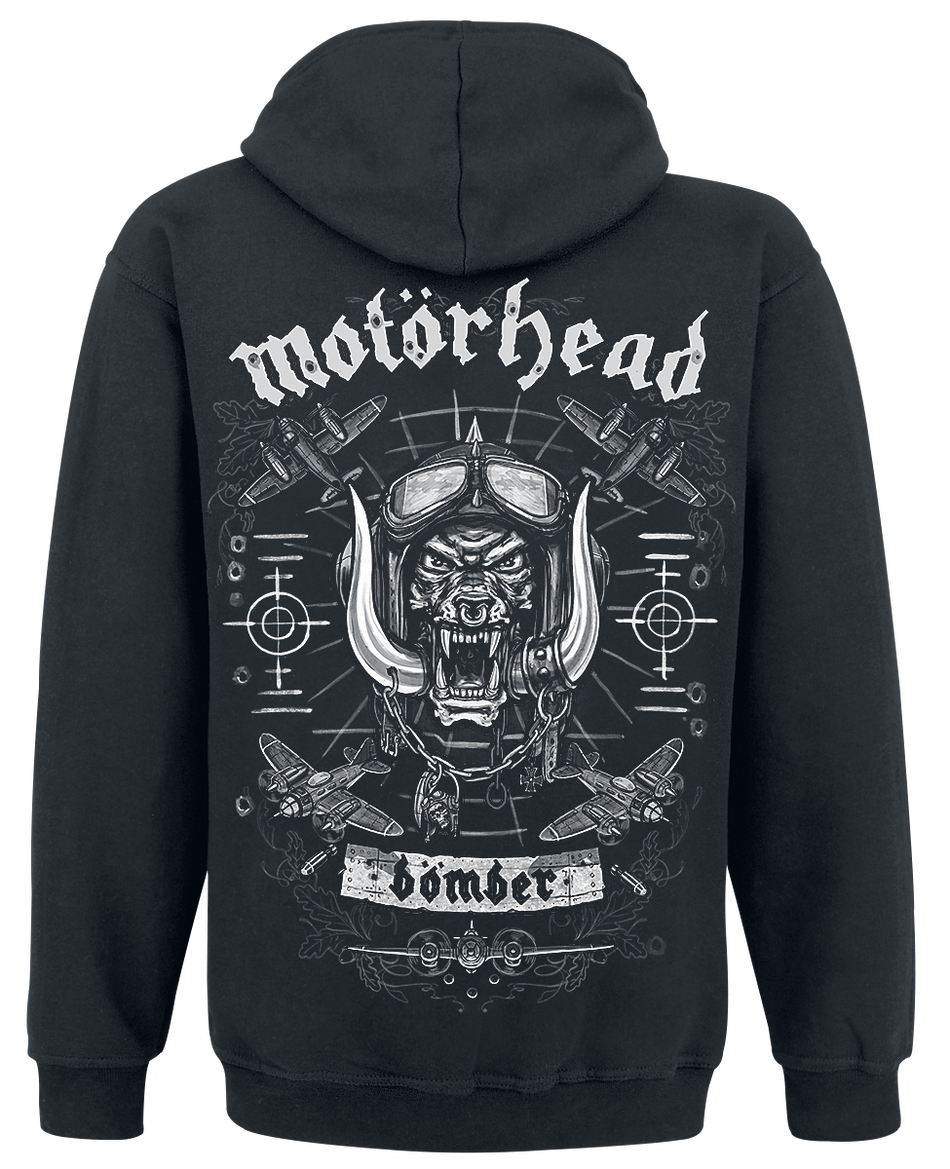 Sweat-shirt à capuche  de Motörhead - Bomber Planes - S à XXL - pour Homme - noir - Motörhead - View 2