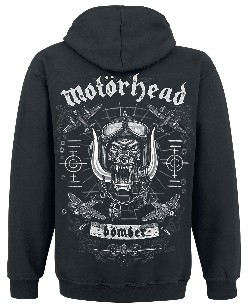 Sweat-shirt à capuche  de Motörhead - Bomber Planes - S à XXL - pour Homme - noir - Motörhead - View 2