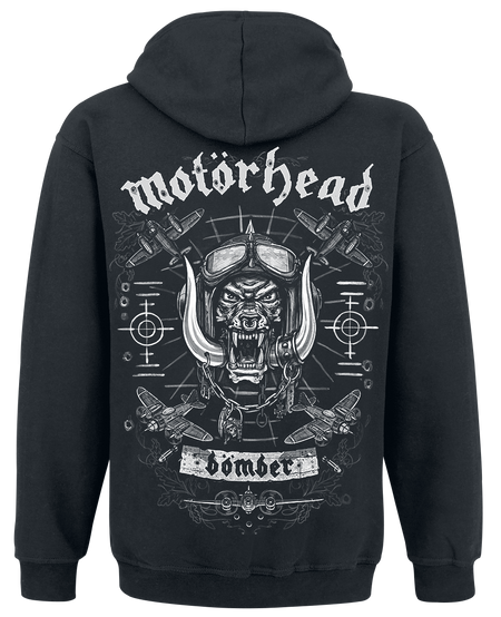 Sweat-shirt à capuche  de Motörhead - Bomber Planes - S à XXL - pour Homme - noir - Motörhead - View 2