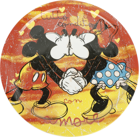 Assiette Disney de Mickey & Minnie Mouse - Mickey & Minnie - Plat à Pizza - pour Unisexe - multicolore - Mickey & Minnie Mouse - View 2