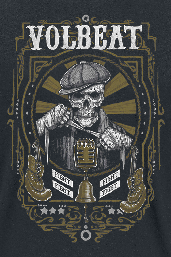 T-Shirt Manches courtes  de Volbeat - Fight - S à XXL - pour Homme - noir - Volbeat - View 2
