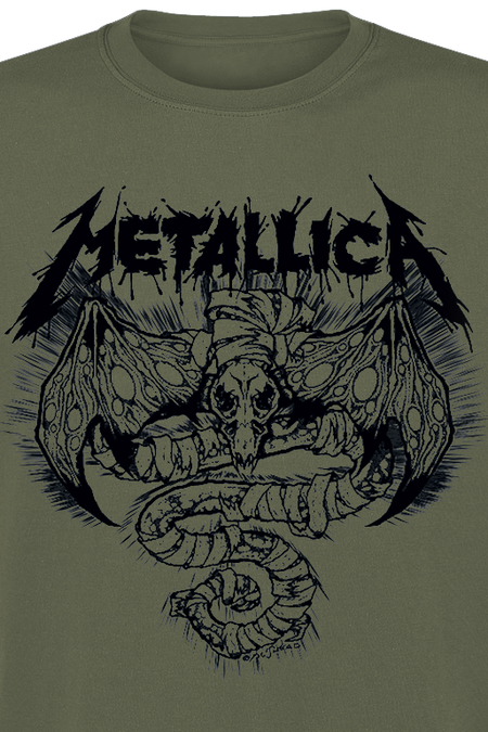T-Shirt Manches courtes  de Metallica - Roam Blast Olive - S à XXL - pour Homme - olive - metallica - View 2