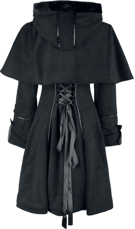 Manteaux Rockabilly de Poizen Industries - Manteau Edelmina - S à 4XL - pour Femme - noir - Poizen Industries - View 2