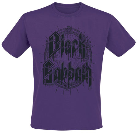 T-Shirt Manches courtes  de Black Sabbath - Black Emblem - S à XXL - pour Homme - violet - Black Sabbath