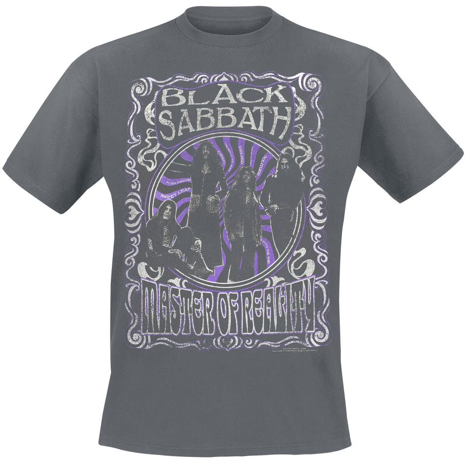 T-Shirt Manches courtes  de Black Sabbath - Master Of Reality Vintage - S à XXL - pour Homme - anthracite - Black Sabbath