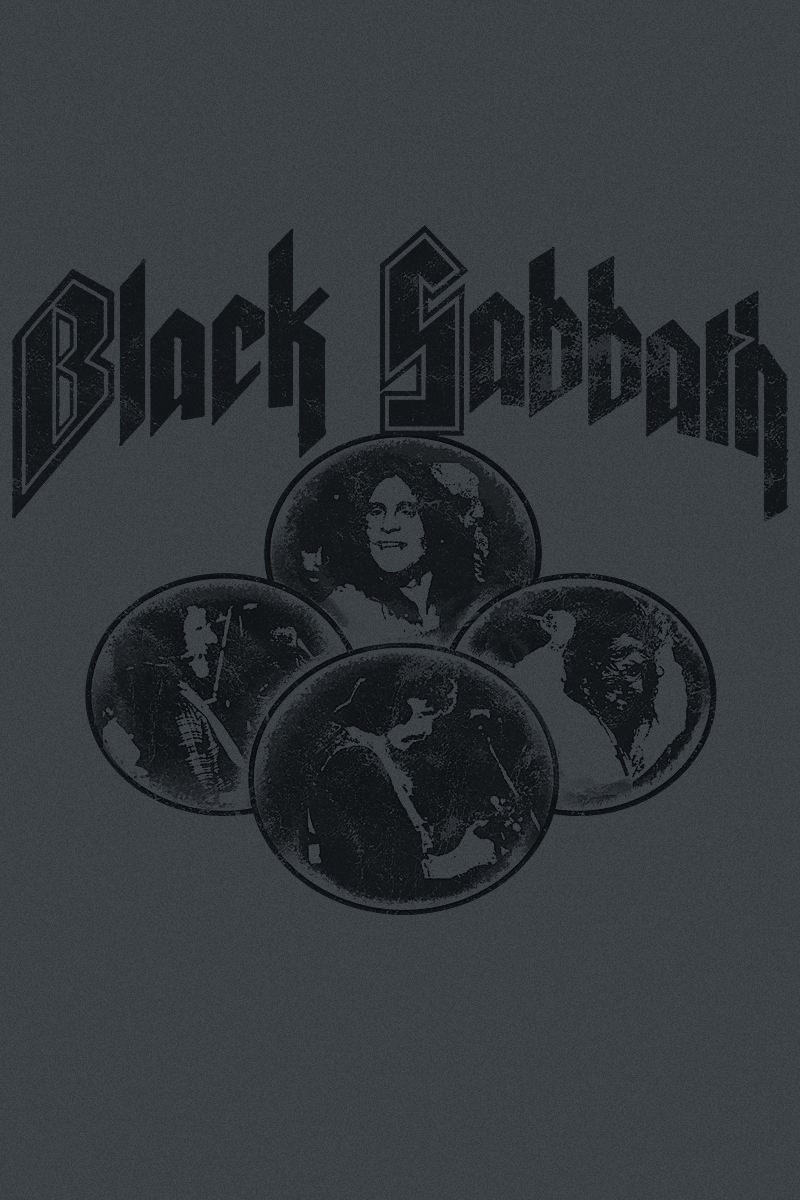 Sweat-shirt à capuche  de Black Sabbath - Multi Portrait - S à 3XL - pour Homme - graphite - Black Sabbath - View 2