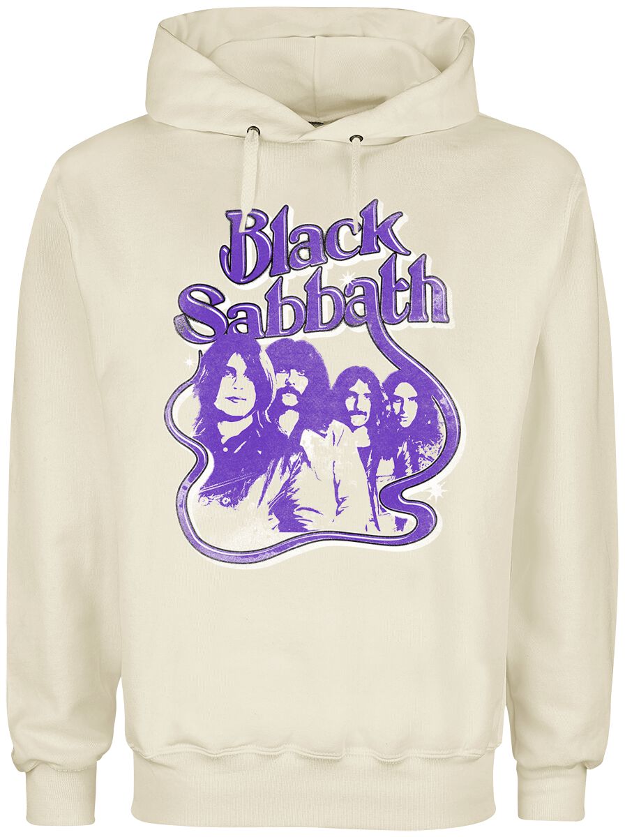 Sweat-shirt à capuche  de Black Sabbath - Vintage Portrait - S à 3XL - pour Homme - blanc cassé - Black Sabbath