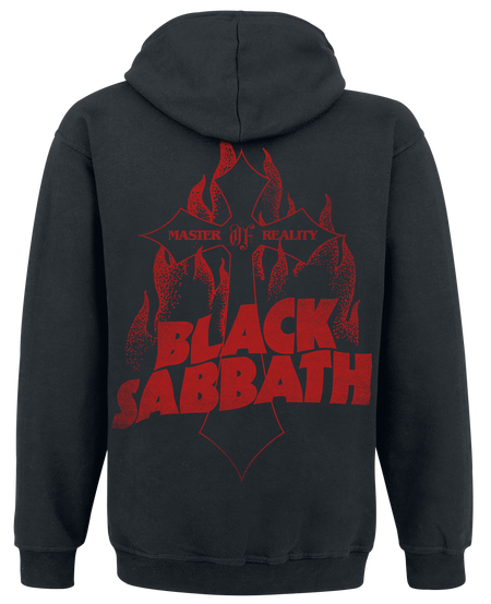 Sweat-shirt zippé à capuche  de Black Sabbath - Master Of Reality Cross - S à 3XL - pour Homme - noir - Black Sabbath - View 2