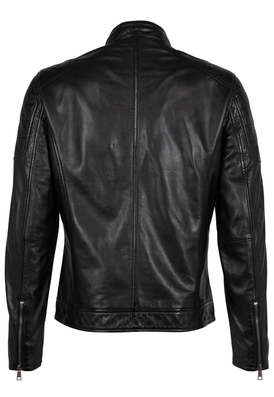 Veste en cuir  de Mauritius - GB Derry Laorv - S à 3XL - pour Homme - noir - Mauritius - View 2