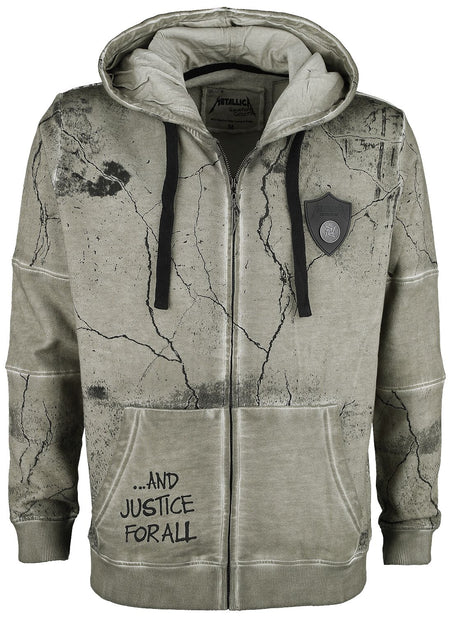 Sweat-shirt zippé à capuche  de Metallica - EMP Signature Collection - M à 3XL - pour Homme - olive - metallica