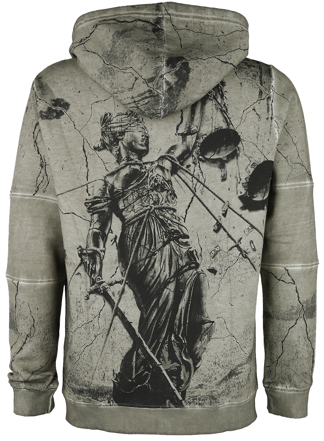 Sweat-shirt zippé à capuche  de Metallica - EMP Signature Collection - M à 3XL - pour Homme - olive - metallica - View 2