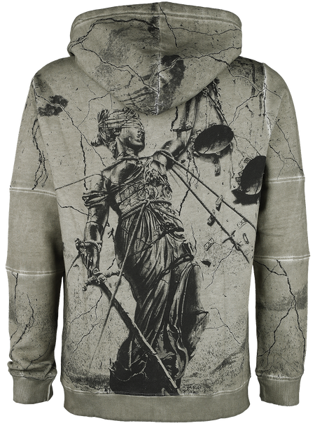 Sweat-shirt zippé à capuche  de Metallica - EMP Signature Collection - M à 3XL - pour Homme - olive - metallica - View 2