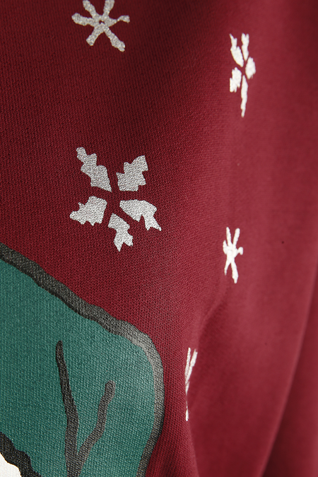 Pull De Noël  de Snoopy - Snoopy - Oversize - S à XXL - pour Femme - rouge - Snoopy - View 2