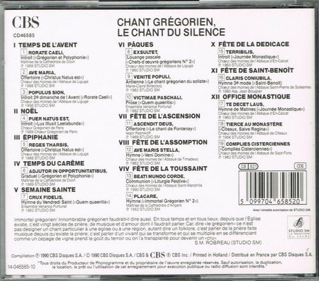Chant grégorien - Front Cover