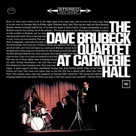 At Carnegie Hall - Front Cover