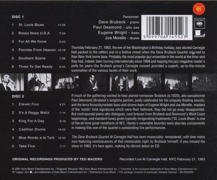 At Carnegie Hall - Front Cover