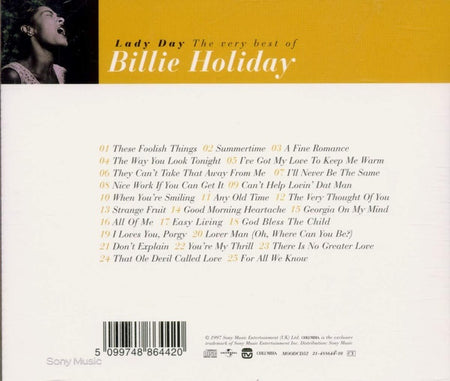 Lady Day (The Very Best Of Billie Holiday) - Front Cover