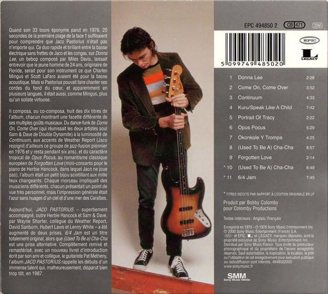 Jaco Pastorius - Front Cover