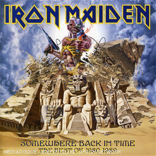 Somewhere back in time - The best of 1980-1989 - Front Cover