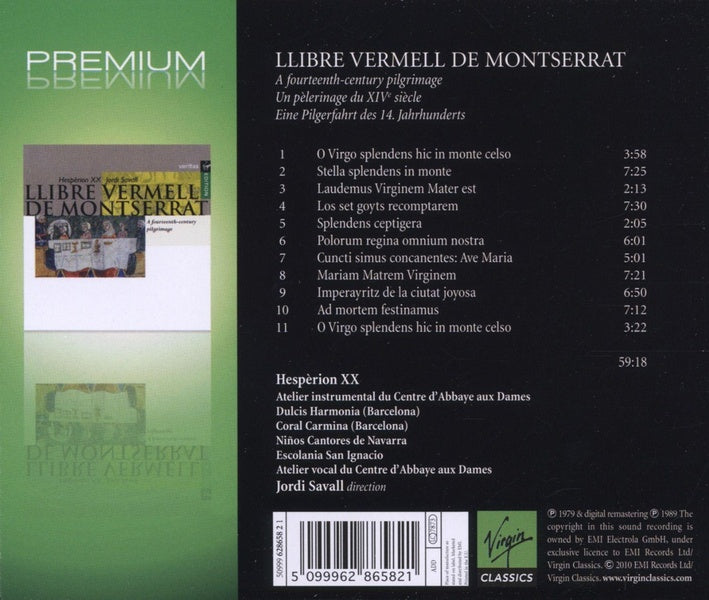 Llibre Vermell de Montserrat - Front Cover