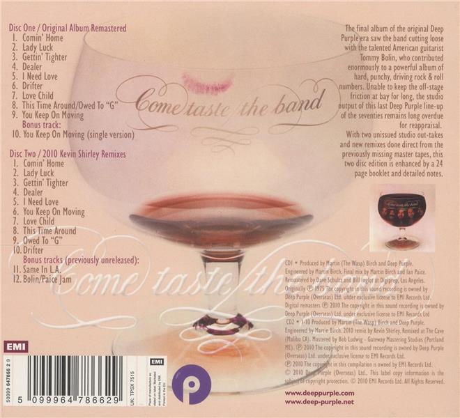 Come Taste The Band 35th Anniversary - Front Cover