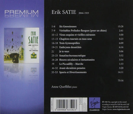Gymnopédies - Gnossiennes - Front Cover
