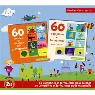 60 comptines et formulettes pour crèches - 60 comptines et formulettes pour maternelles - Front Cover