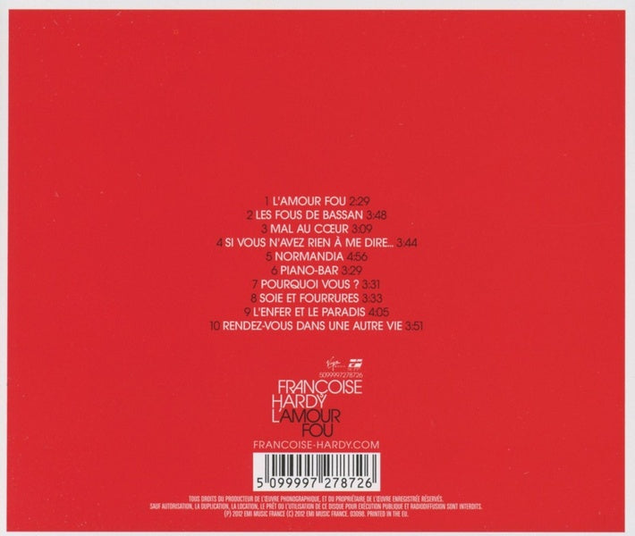 Amour fou - Front Cover
