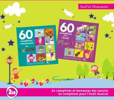60 comptines et berceuses des saisons + 60 comptines pour l'éveil musical - Front Cover