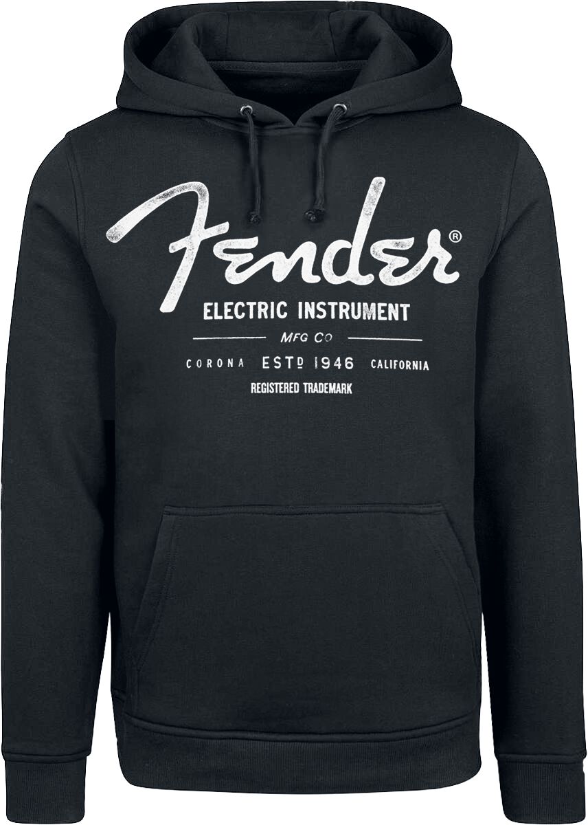 Sweat-shirt à capuche  de Fender - Electric Instrument - S à XXL - pour Homme - noir - Fender
