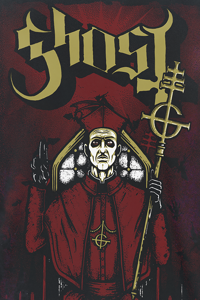 T-Shirt Manches courtes  de Ghost - Cardinalis Infernum 3 Colour AO - S à XL - pour Homme - noir - Ghost - View 2