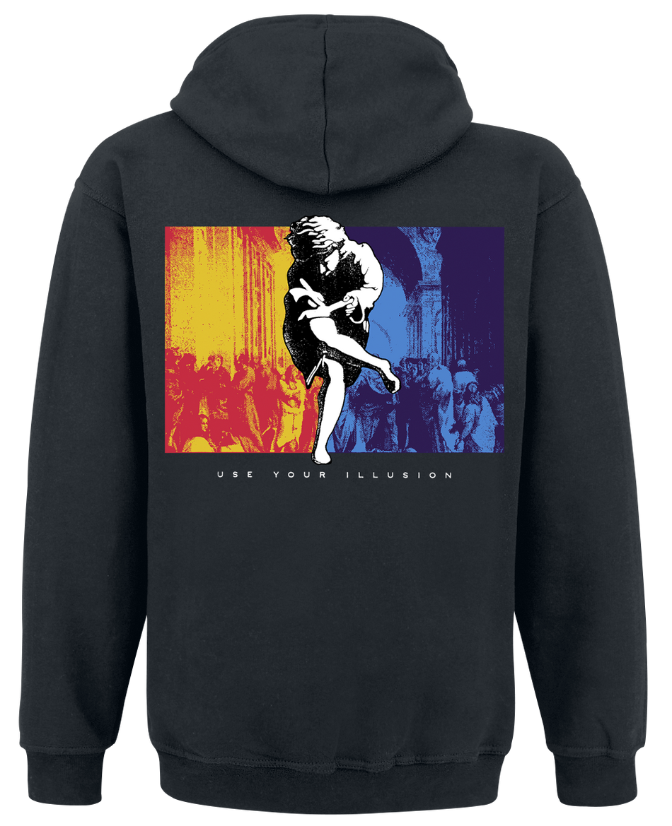 Sweat-shirt à capuche  de Guns N' Roses - Use Your Illusion Boxed - S à XL - pour Homme - noir - Guns N' Roses - View 2