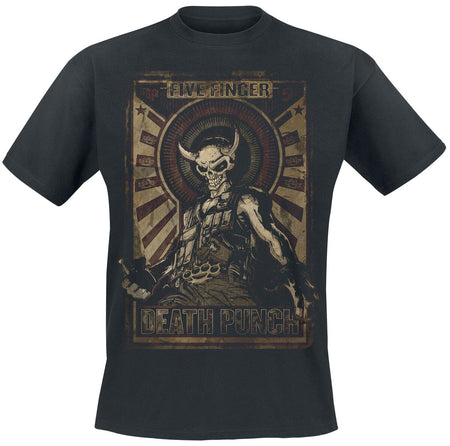 T-Shirt Manches courtes  de Five Finger Death Punch - Wrong Side Of Heaven - S à XL - pour Homme - noir - Five Finger Death Punch