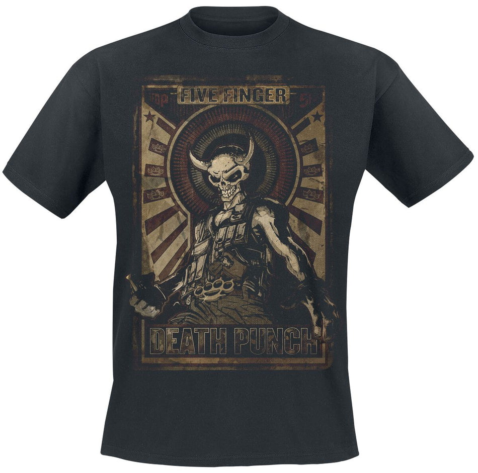 T-Shirt Manches courtes  de Five Finger Death Punch - Wrong Side Of Heaven - S à XL - pour Homme - noir - Five Finger Death Punch