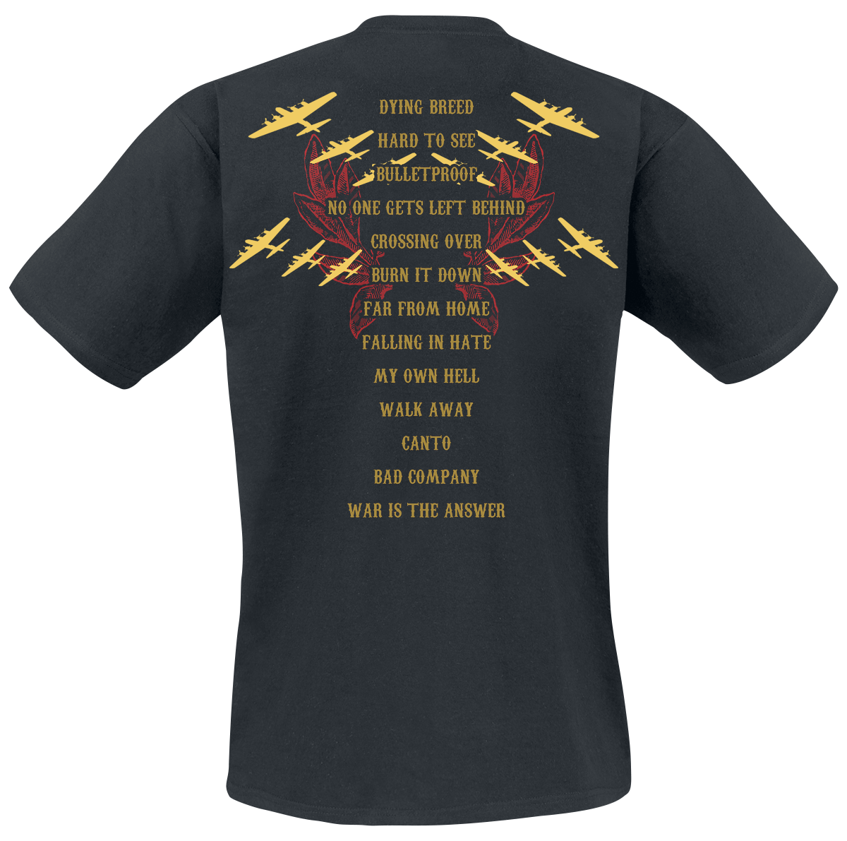 T-Shirt Manches courtes  de Five Finger Death Punch - War Is The Answer - S à M - pour Homme - noir - Five Finger Death Punch - View 2