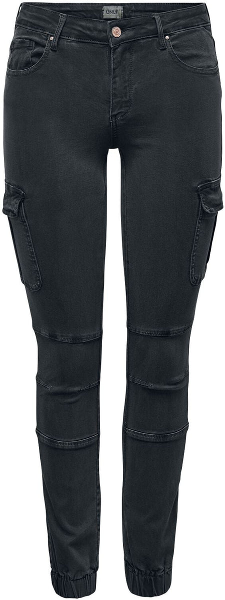 Pantalon Cargo  de Only - ONLMissouri Reg Ank Life Cargo - W26L32 à W33L34 - pour Femme - noir - Only