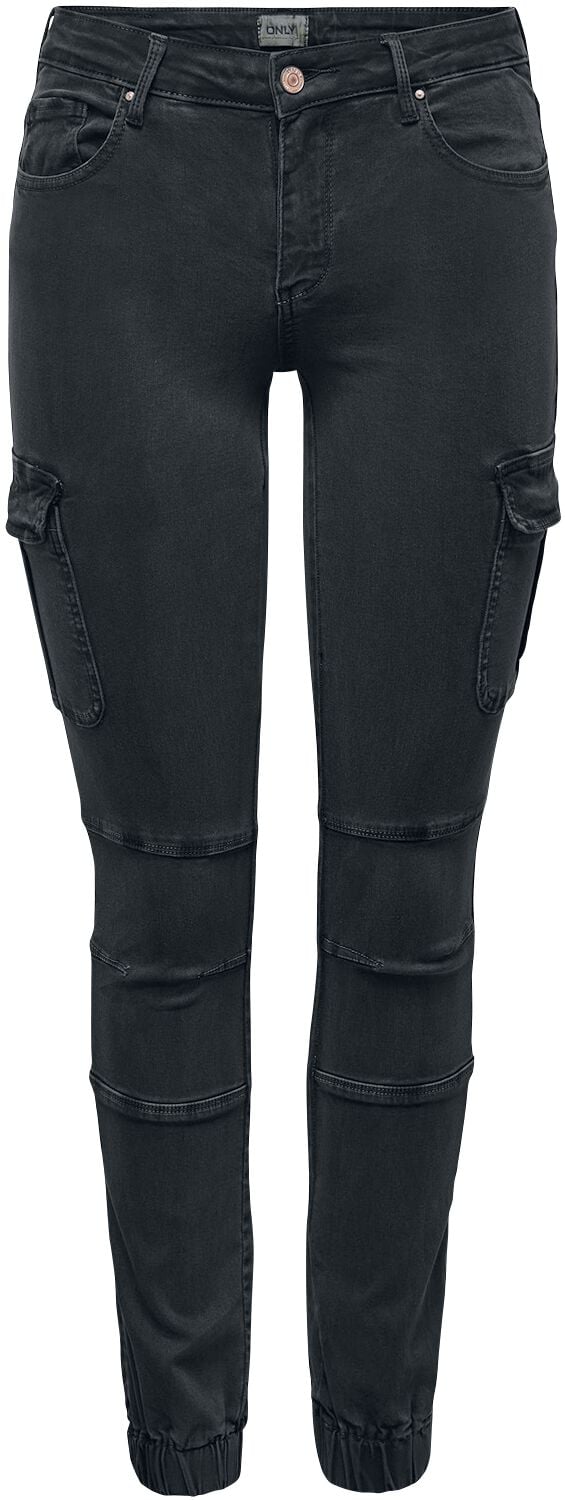 Pantalon Cargo  de Only - ONLMissouri Reg Ank Life Cargo - W26L32 à W33L34 - pour Femme - noir - Only
