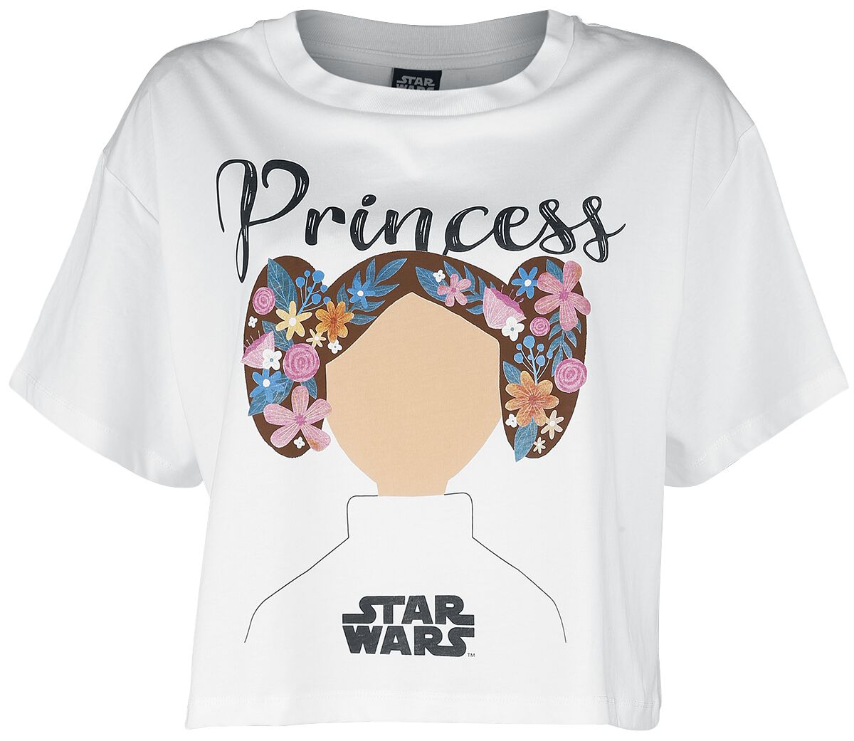T-Shirt Manches courtes Disney de Star Wars - Princess Lea - S à XXL - pour Femme - blanc - Star Wars