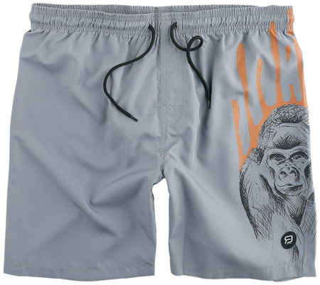 Short de bain  de RED by EMP - Short de bain imprimé Gorille - S à M - pour Homme - gris - RED by EMP