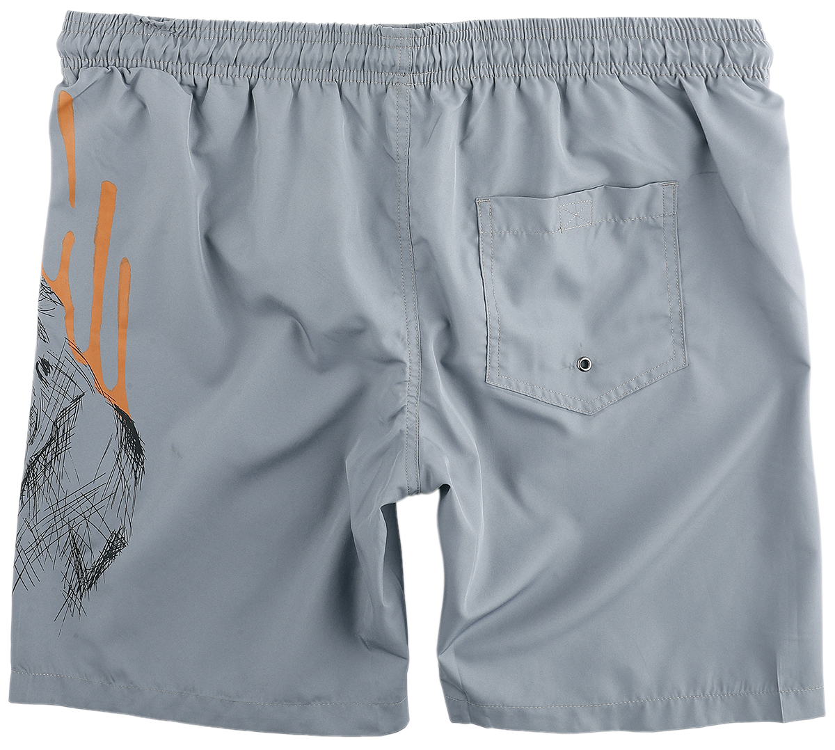 Short de bain  de RED by EMP - Short de bain imprimé Gorille - S à M - pour Homme - gris - RED by EMP - View 2