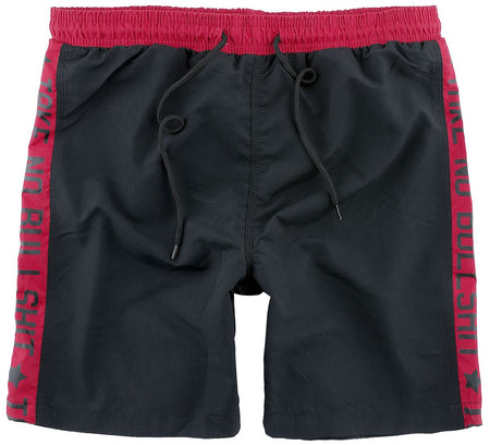 Short de bain  de RED by EMP - Short de bain imprimé - S à M - pour Homme - noir - RED by EMP