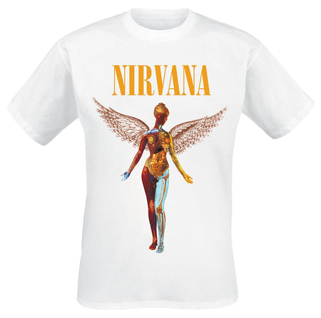 T-Shirt Manches courtes  de Nirvana - In Utero - S à XXL - pour Homme - blanc - Nirvana