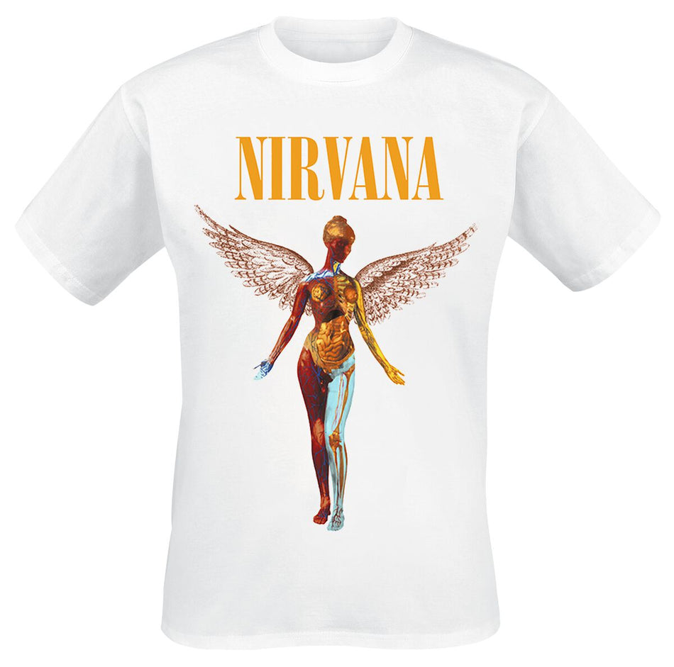 T-Shirt Manches courtes  de Nirvana - In Utero - S à XXL - pour Homme - blanc - Nirvana